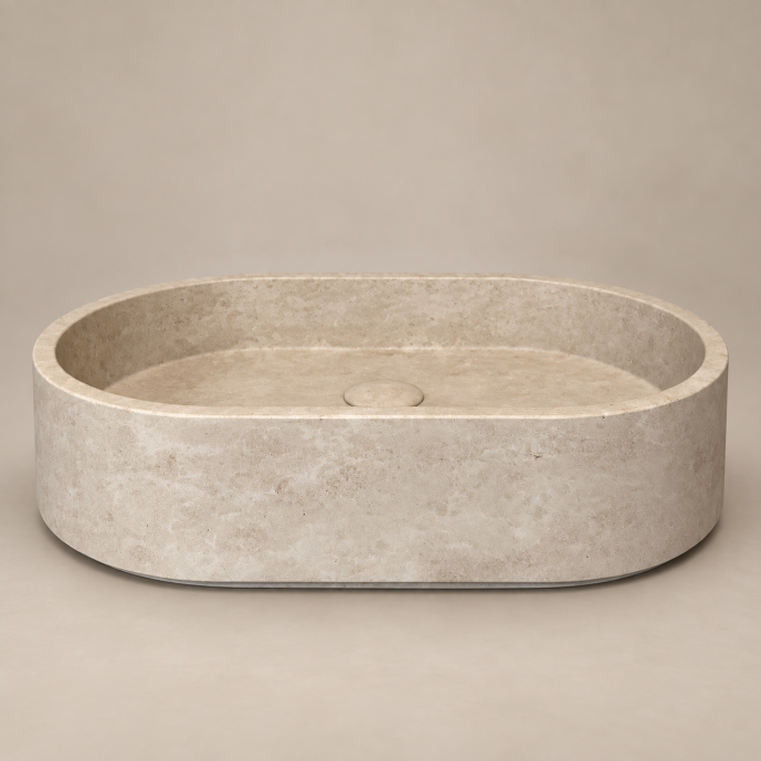 Waskom Cream beige ovaal