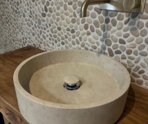 Waskom Cream beige rond