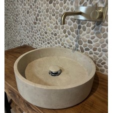 Waskom Cream beige rond
