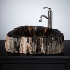 Waskom Versteend Hout