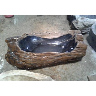 Waskom Versteend Hout Verticaal