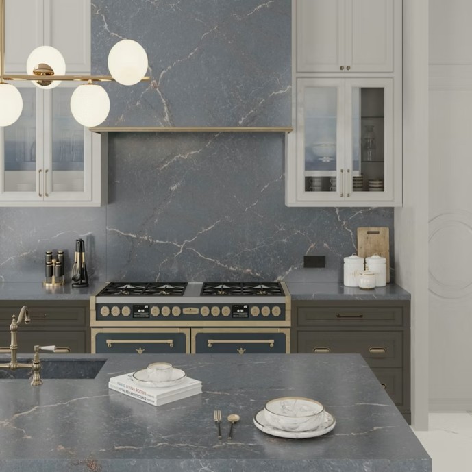Keukenblad Silestone Parisien Bleu