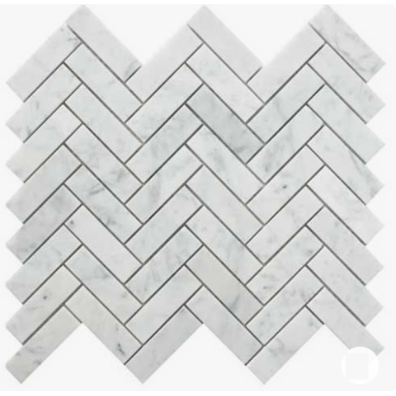 Mozaïek Marmer White Getrommeld – lichte marmeren mozaïek met matte structuur