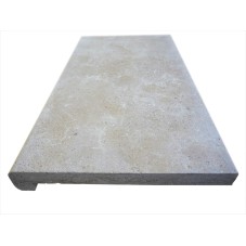 Zwembadrand Marokkaanse Kalksteen Isola Beige Afgeronde Bullnose