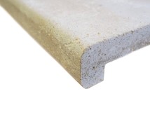Zwembadrand Marokkaanse Kalksteen Isola Beige Afgeronde Bullnose