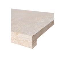 Zwembadrand Marokkaanse Kalksteen Isola Beige Rechte Bullnose