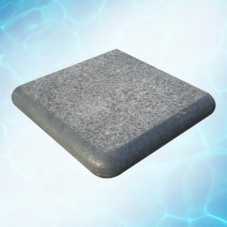 Zwembadrand Basalt, Hoek-elementen, Bullnose, gevlamd/geborsteld Zwembadrand Basalt, Hoek-elementen, Bullnose, gevlamd/geborsteld