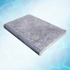 Zwembadrand Cloud, Bullnose, gevlamd/geborsteld Zwembadrand Cloud, Bullnose, gevlamd/geborsteld