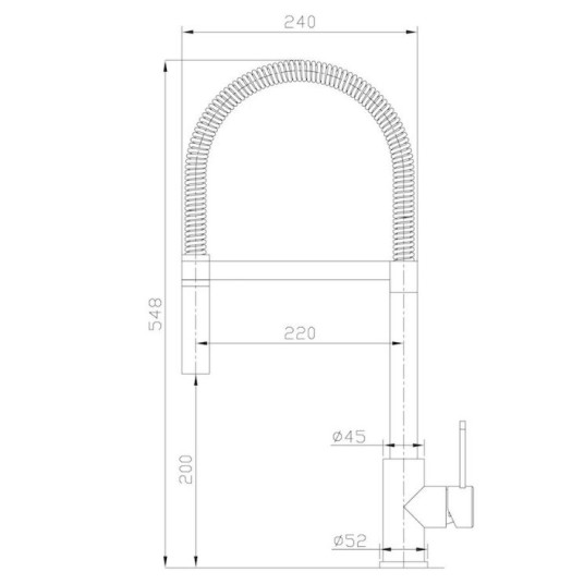 Keukenkraan Ribble (RVS)