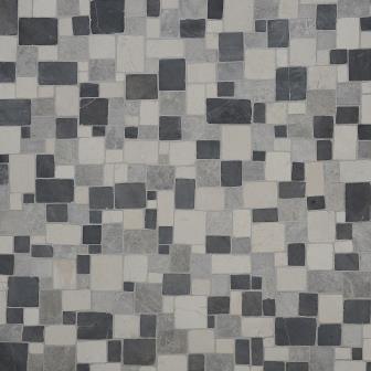 Rectangle All Colors Mix – rechthoekige marmerstukken in gemengde natuurlijke tinten