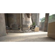 Beachstone White Mozaïek – witte kiezelsteentjes met natuurlijke vorme