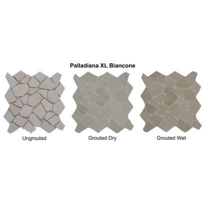 Palladiana Biancone – onregelmatige wit-beige marmerstukken in natuurlijke vormen