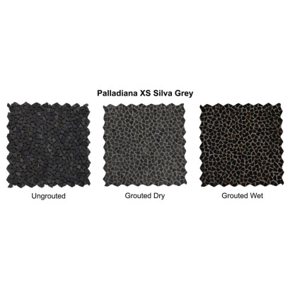 Palladiana Silvagrey – onregelmatige lichtgrijze natuursteenstukken in zilvergrijze tinten