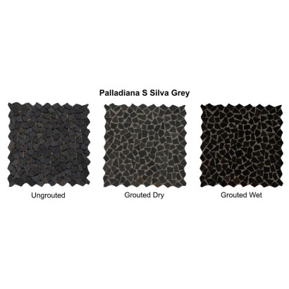 Palladiana Silvagrey – onregelmatige lichtgrijze natuursteenstukken in zilvergrijze tinten