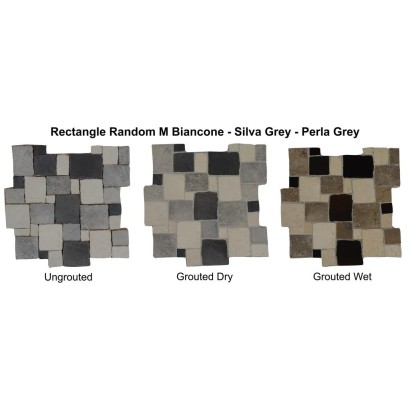 Rectangle All Colors Mix – rechthoekige marmerstukken in gemengde natuurlijke tinten