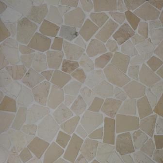 Palladiana Biancone – onregelmatige wit-beige marmerstukken in natuurlijke vormen