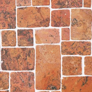 Rectangle Monterosa – rechthoekige marmerstukken in lichtroze en beige tinten