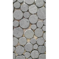 Round Lava – ronde lavasteentjes in diepe grijstinten met natuurlijke structuur