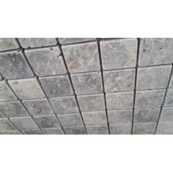 Mozaïek Travertin Silver Select Getrommeld