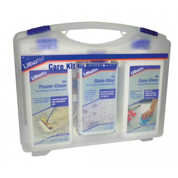 Lithofin Care-Kit voor natuursteen wastafels