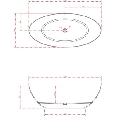 Ligbad Float Vrijstaand 