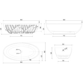 Ligbad Holm Design Vrijstaand 