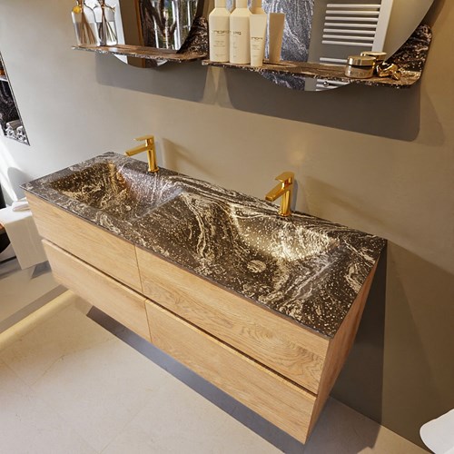 Vica-dluxe Badmeubel met Wastafel en Spiegel 